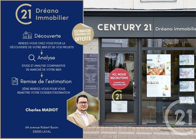 maison à vendre - 6 pièces - 211.0 m2 - AZE - 53 - PAYS-DE-LOIRE - Century 21 Dréano Immobilier