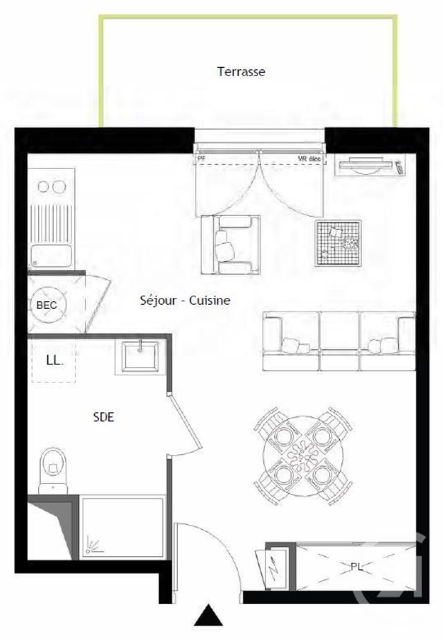 Appartement T1 à vendre - 1 pièce - 30.08 m2 - LAVAL - 53 - PAYS-DE-LOIRE - Century 21 Dréano Immobilier